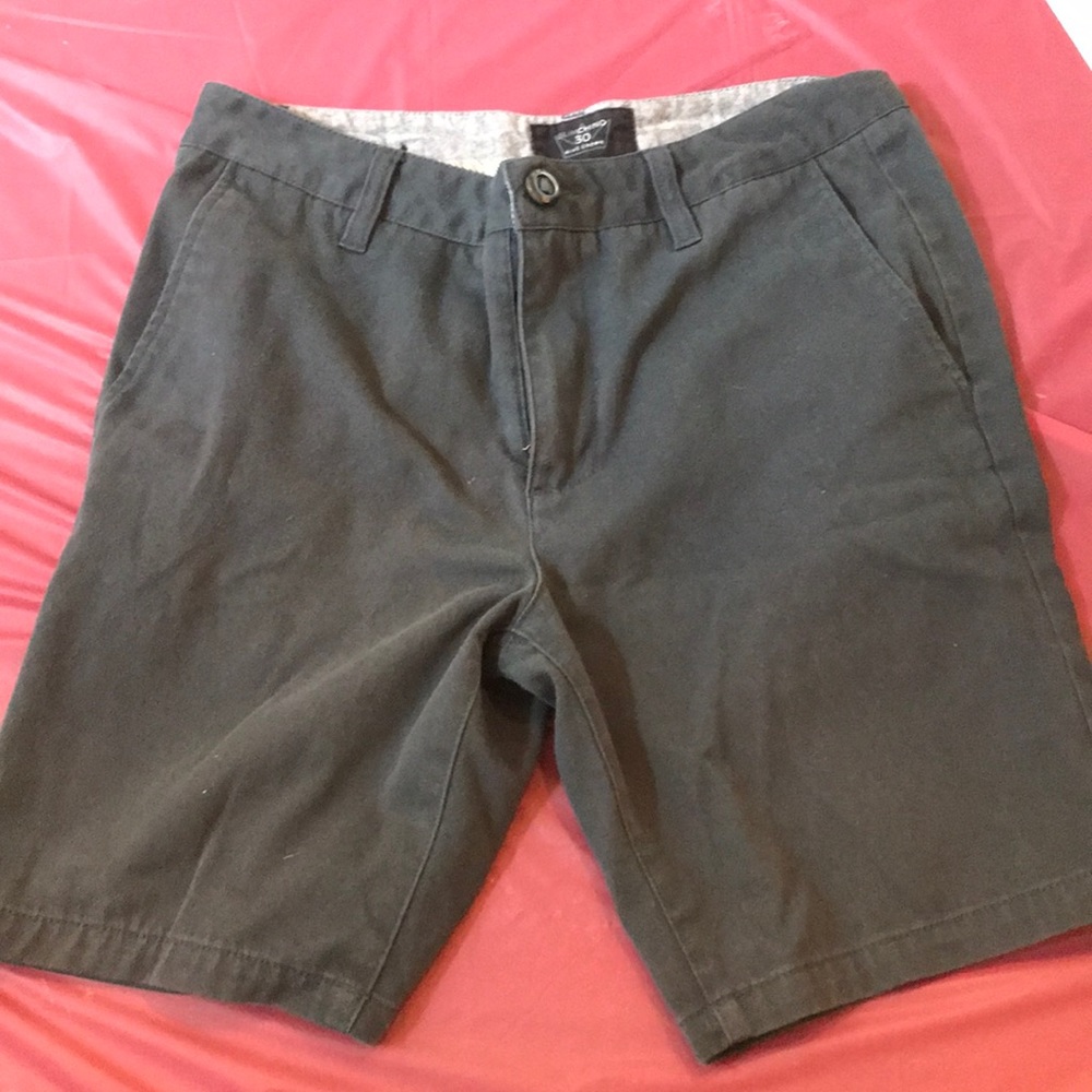 Men’s grey/blue shorts.